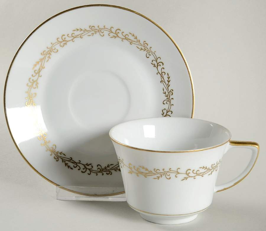 Majestic Flat Cup & Saucer Set by Linden-1