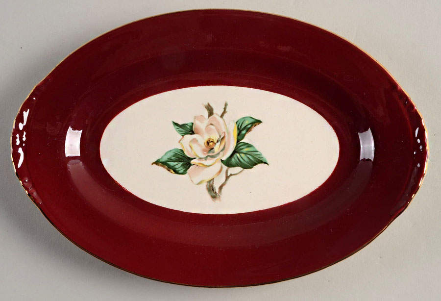 Burgundy Relish/Gravy Underplate by Lifetime-1