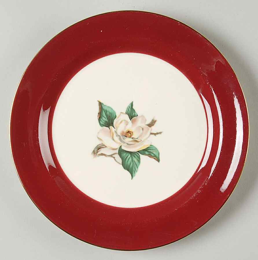 Burgundy Salad Plate by Lifetime-1