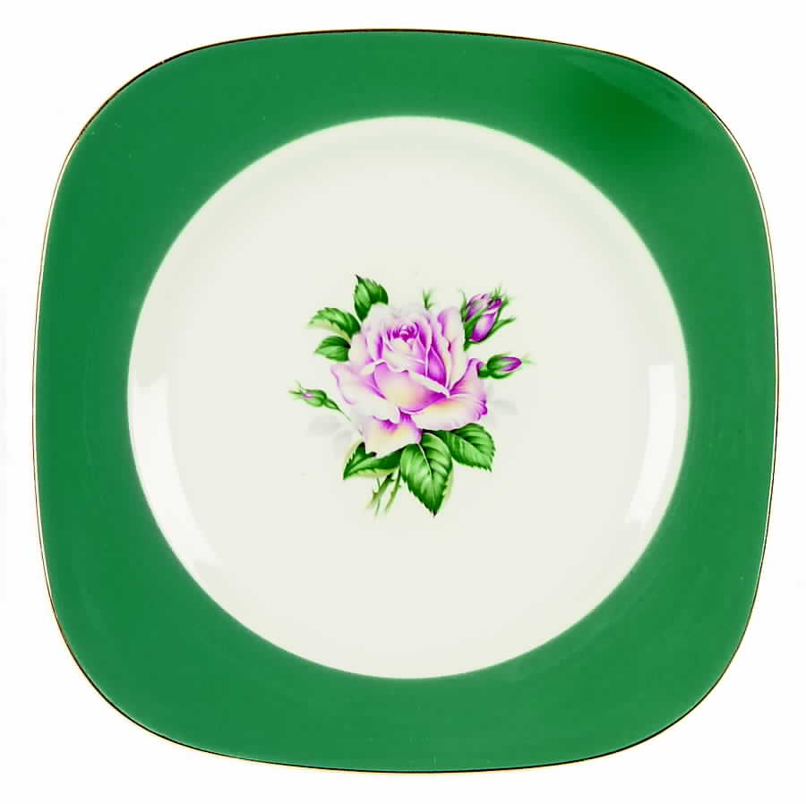 Cameo (Rose Center) Square Salad Plate by Lifetime-1