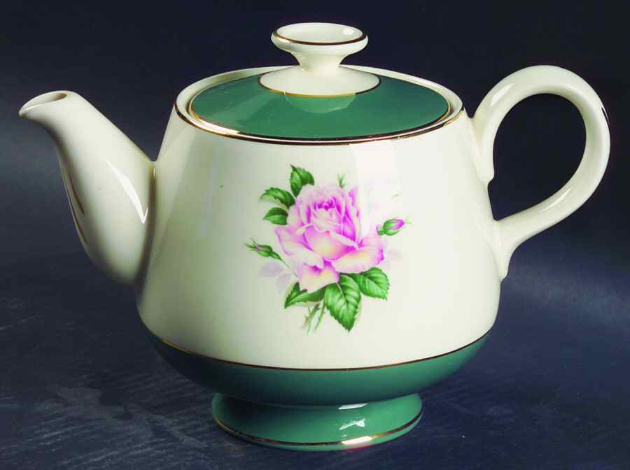 Cameo (Rose Center) Teapot & Lid by Lifetime-1