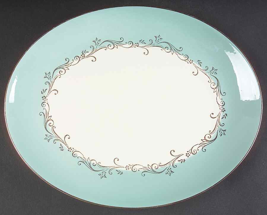 Gold Crown 13" Oval Serving Platter by Lifetime-1
