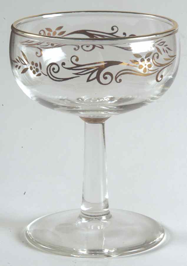 Gold Crown Glassware Sherbet by Lifetime-1