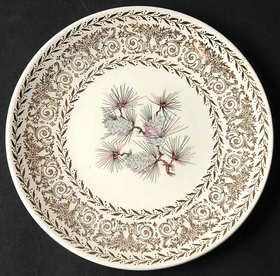 Pine Cone Bread & Butter Plate by Lifetime-1