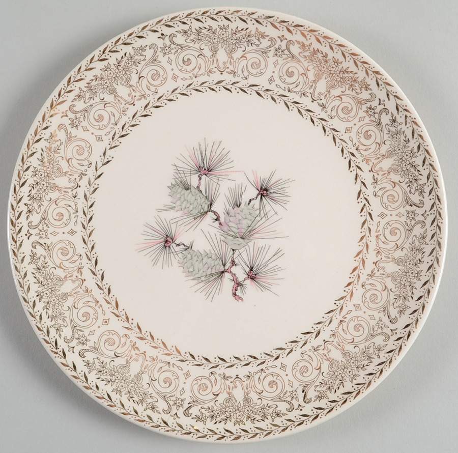 Pine Cone Salad Plate by Lifetime-1