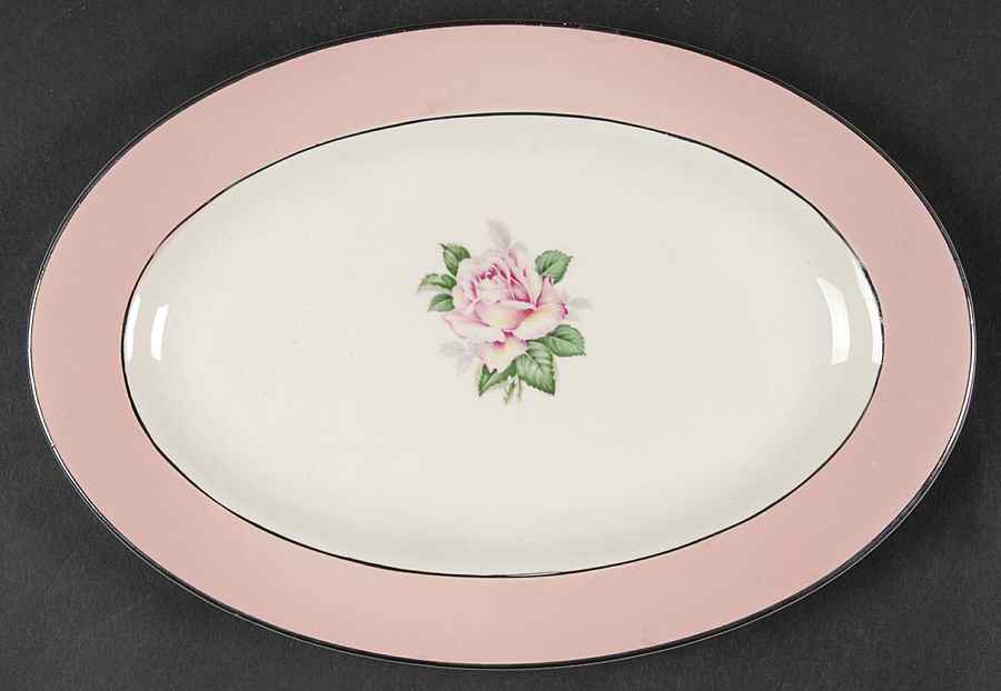 Pink Rose Relish/Gravy Underplate by Lifetime-1