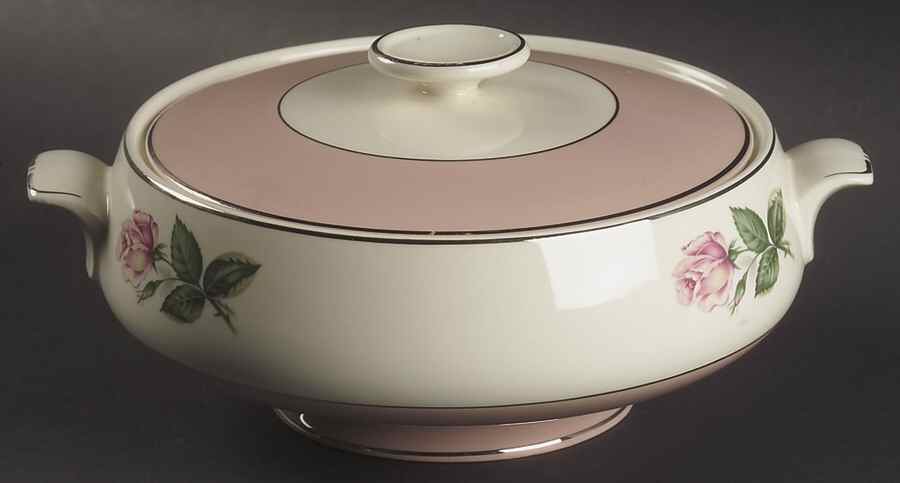 Pink Rose Round Covered Vegetable by Lifetime-1