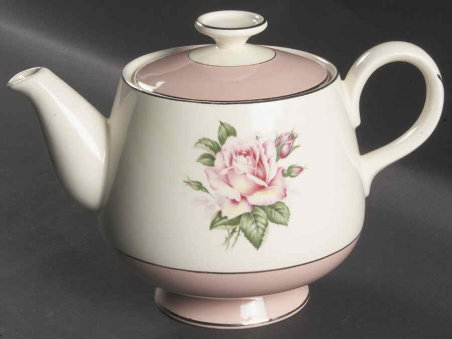 Pink Rose Teapot & Lid by Lifetime-1