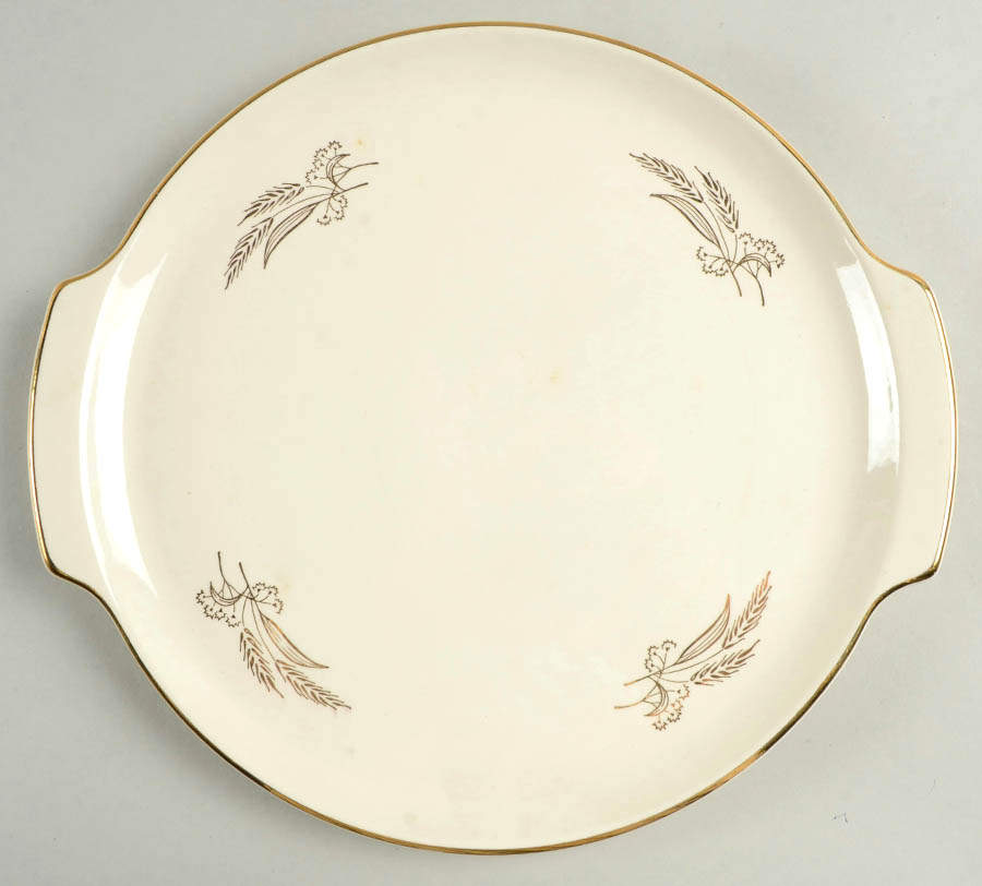 Prairie Gold Handled Cake Plate by Lifetime-1