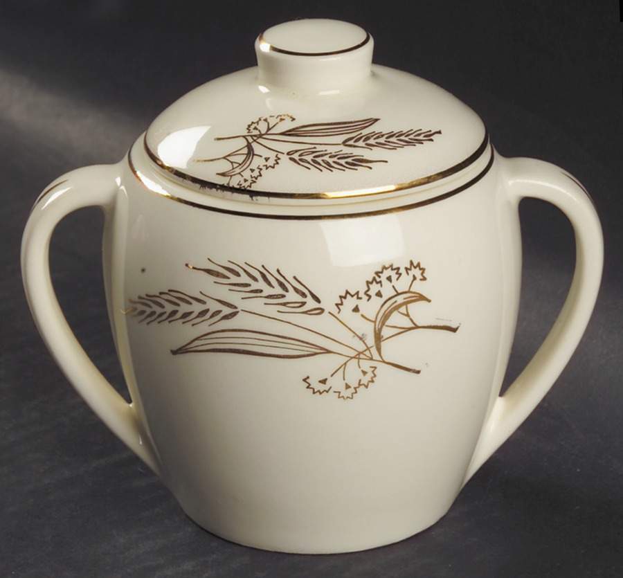 Prairie Gold Sugar Bowl & Lid by Lifetime-1