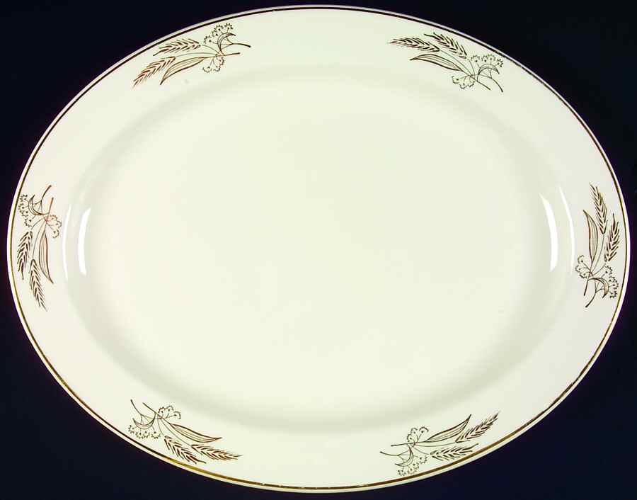 Prairie Gold 13" Oval Serving Platter by Lifetime-1