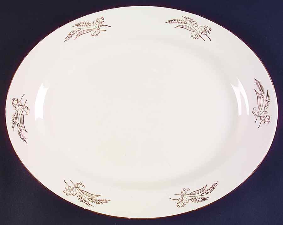 Prairie Gold 13" Oval Serving Platter by Lifetime-1
