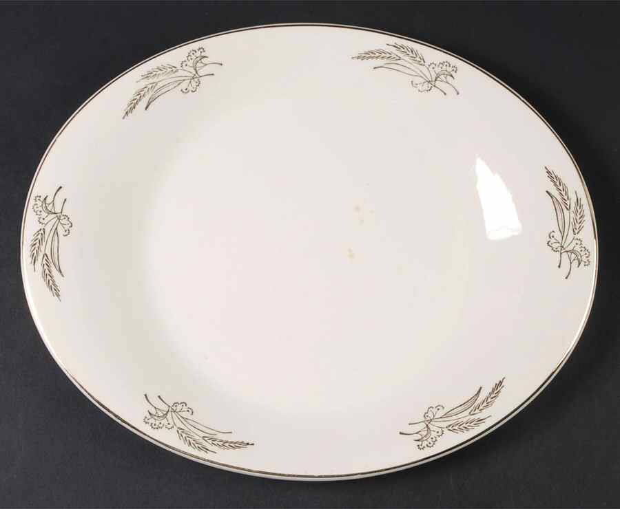 Prairie Gold 12" Oval Serving Platter by Lifetime-1