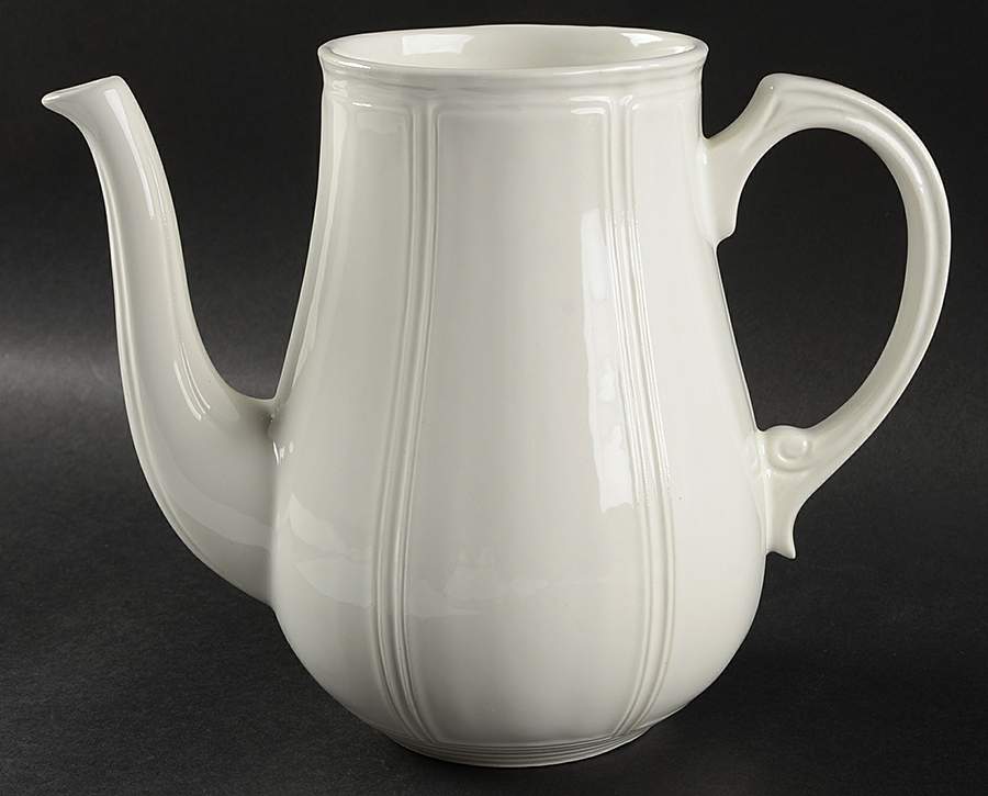 Colonial White Coffee Pot No Lid by Liberty Hall-1