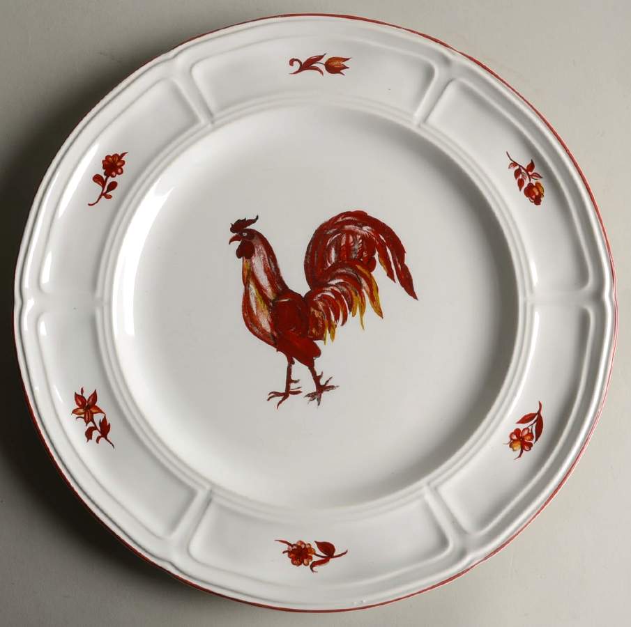 Mr. Rooster Dinner Plate by Liberty Hall-1