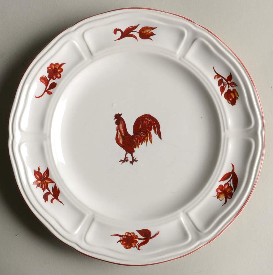 Mr. Rooster Bread & Butter Plate by Liberty Hall-1
