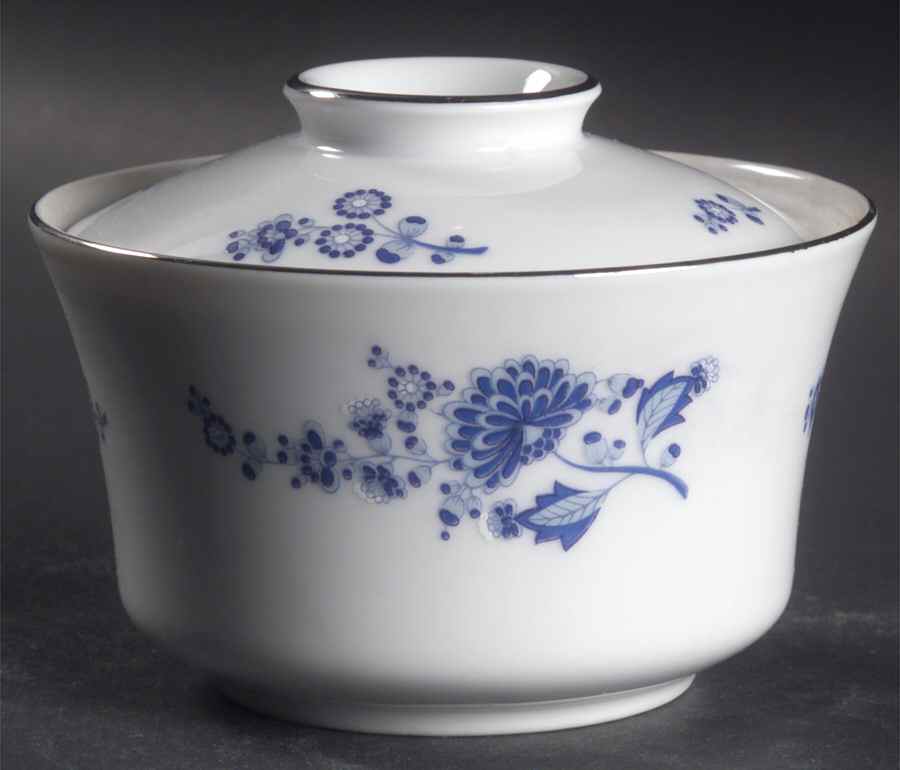 Blue Cathay Sugar Bowl & Lid by Liling-1