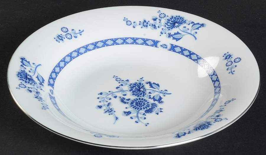 Blue Cathay Coupe Soup Bowl by Liling-1