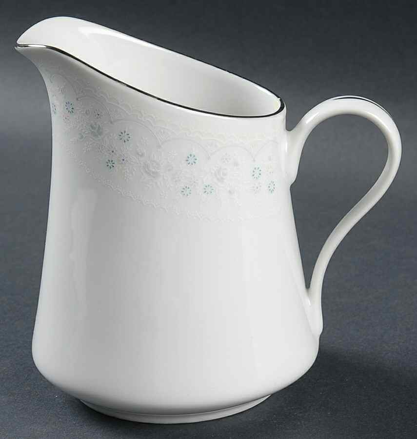 Brocade Blue and Pink Creamer by Liling-1