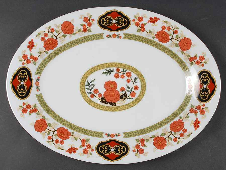 Cakara 14" Oval Serving Platter by Liling-1
