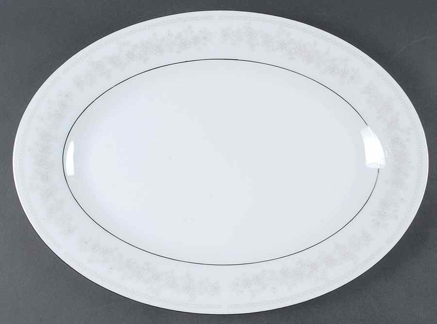 Chantilly 14" Oval Serving Platter by Liling-1