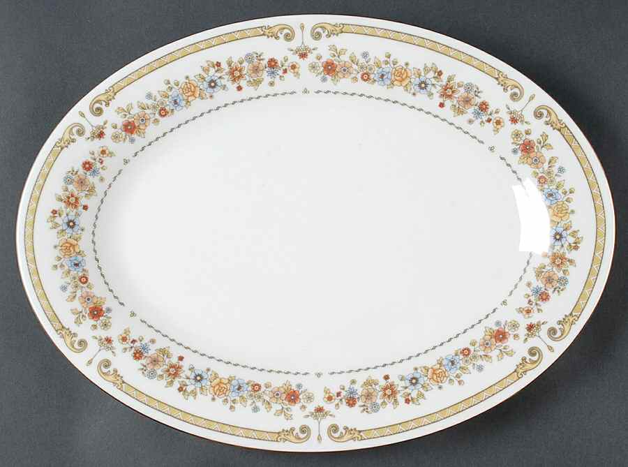 Chippendale 14" Oval Serving Platter by Liling-1