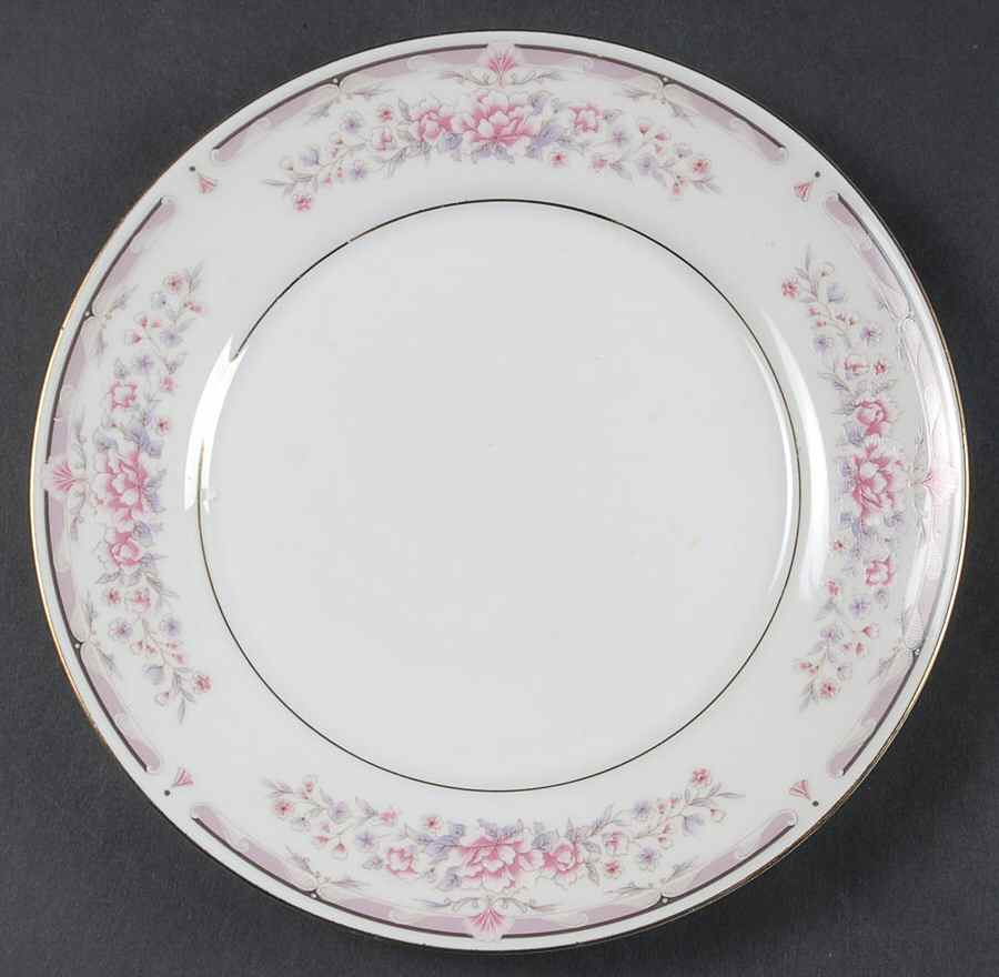 Donna (Gold Verge) Salad Plate by Liling-1