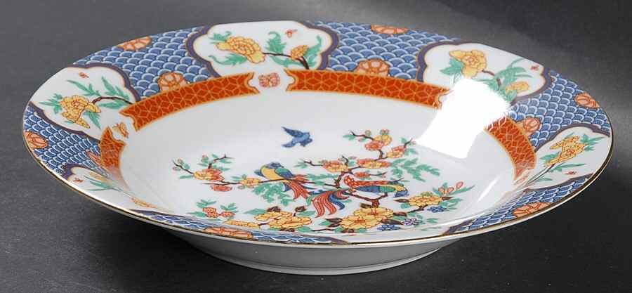 Imperial Garden Rim Soup Bowl by Liling-1