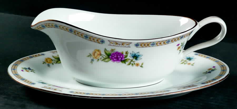 Ling Rose Gravy Boat & Underplate by Liling-1