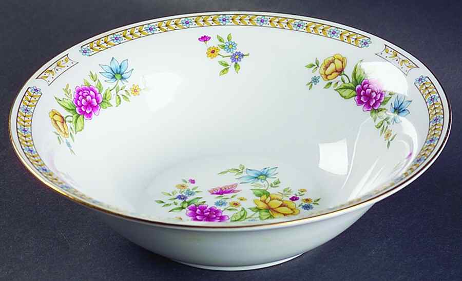Ling Rose 9" Round Vegetable Bowl by Liling-1