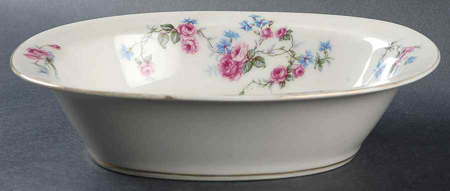LIM10 9" Oval Vegetable Bowl by Limoges-French-1