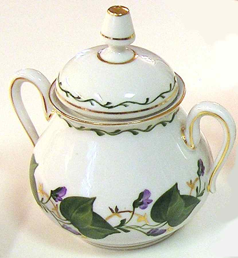 LIM12 Sugar Bowl & Lid by Limoges-French-1