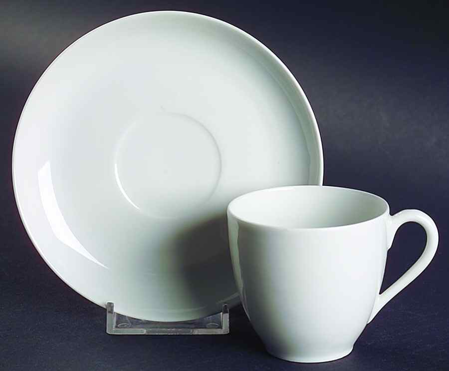 LIM22 Flat Demitasse Cup & Saucer Set by Limoges-French-1