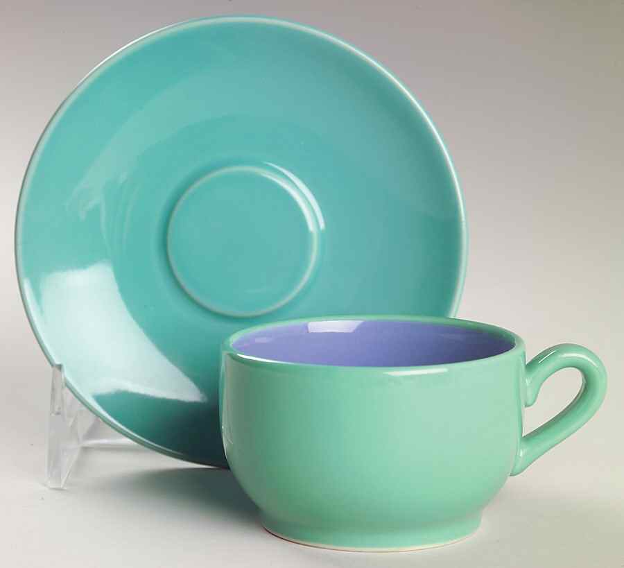 Colorways Flat Demitasse Cup & Saucer Set by Lindt-Stymeist-1