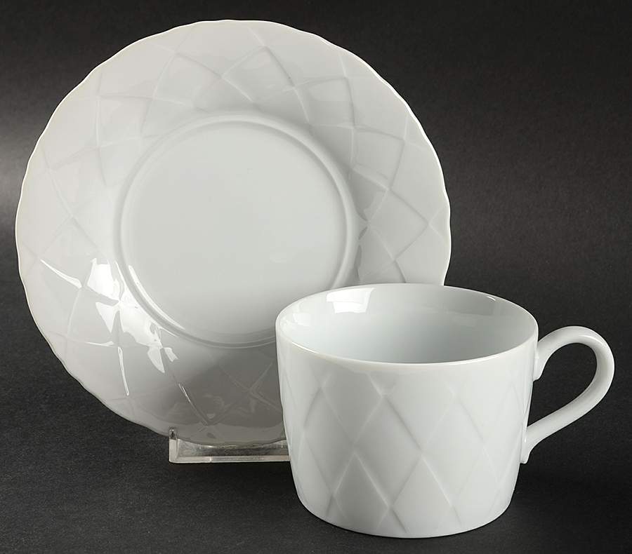 Diamond Flat Cup & Saucer Set by Lindt-Stymeist-1