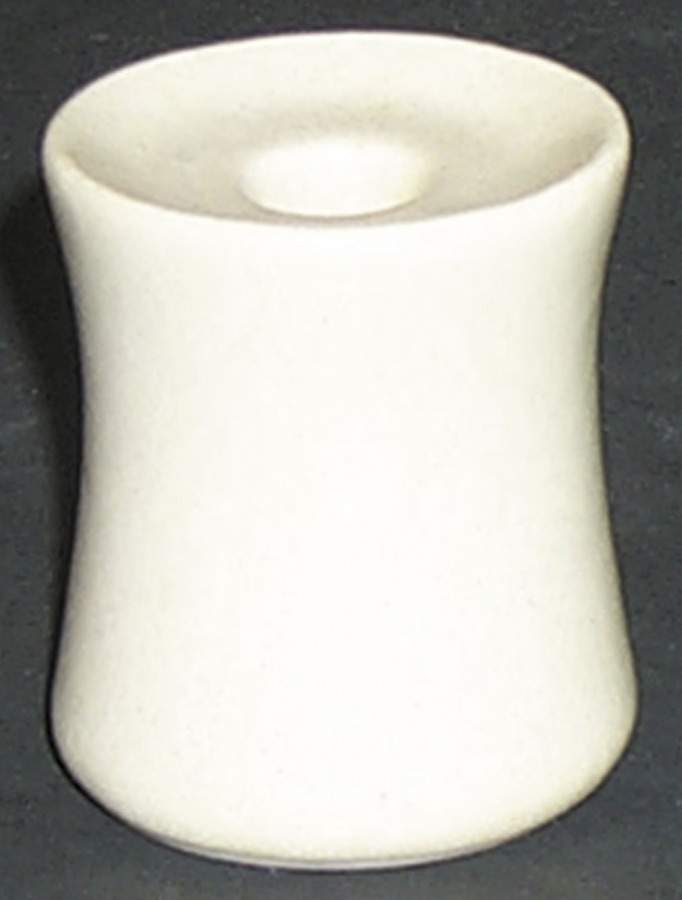Linen (Round, Matte Textured) Single Light Candlestick by Lindt-Stymeist-1