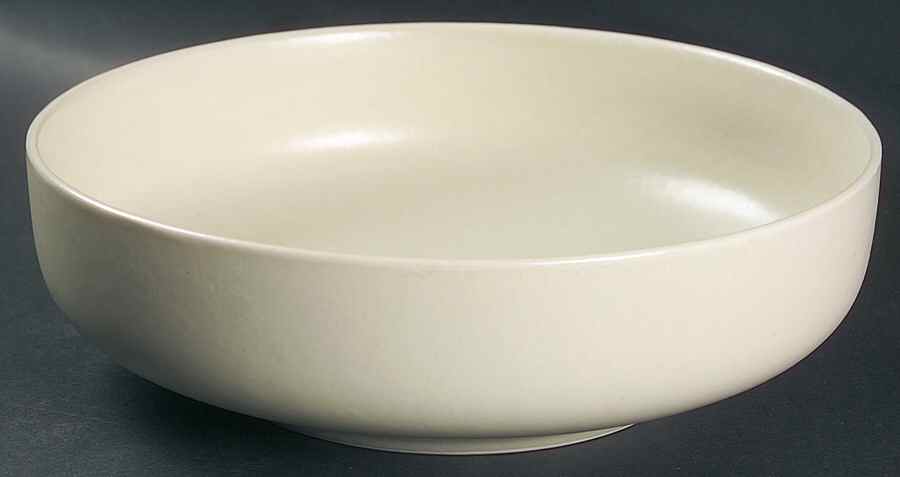 Linen (Round, Matte Textured) 10" Round Vegetable Bowl by Lindt-Stymeist-1