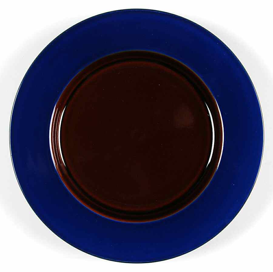 Yo Han Cobalt Blue and Mahogany Salad Plate by Lindt-Stymeist-1