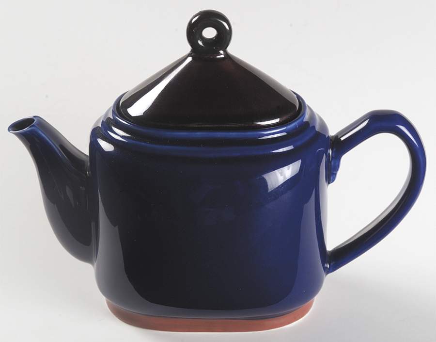 Yo Han Cobalt Blue and Mahogany Small Teapot & Lid by Lindt-Stymeist-1