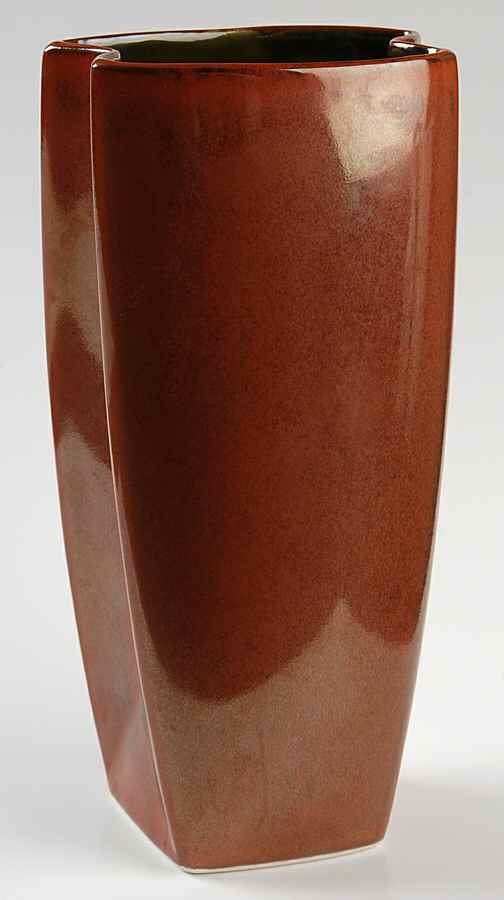 Yo Han Rust Olive Green 9" Vase by Lindt-Stymeist-1