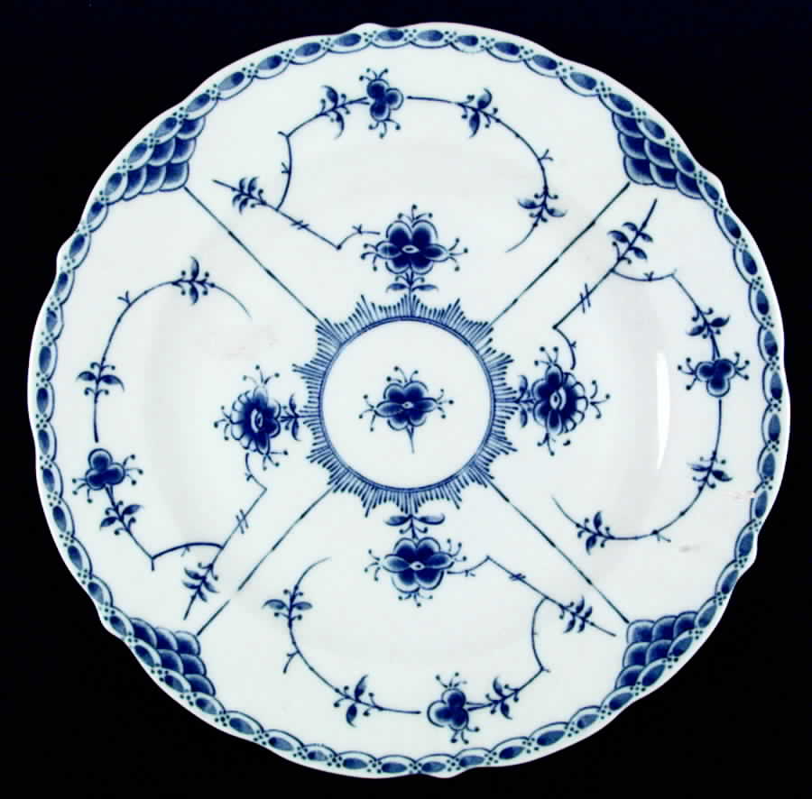 Blue Fjord (Scalloped) Dinner Plate by Lipper & Mann (L & M)-1