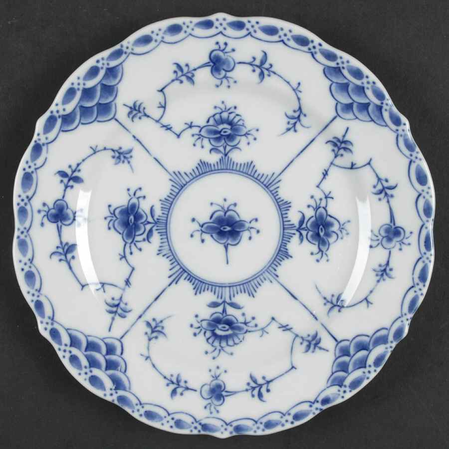 Blue Fjord (Scalloped) Bread & Butter Plate by Lipper & Mann (L & M)-1
