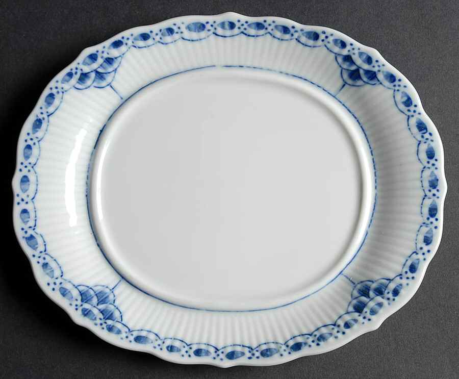 Blue Fjord (Scalloped) Underplate for Sauce Boat by Lipper & Mann (L & M)-1