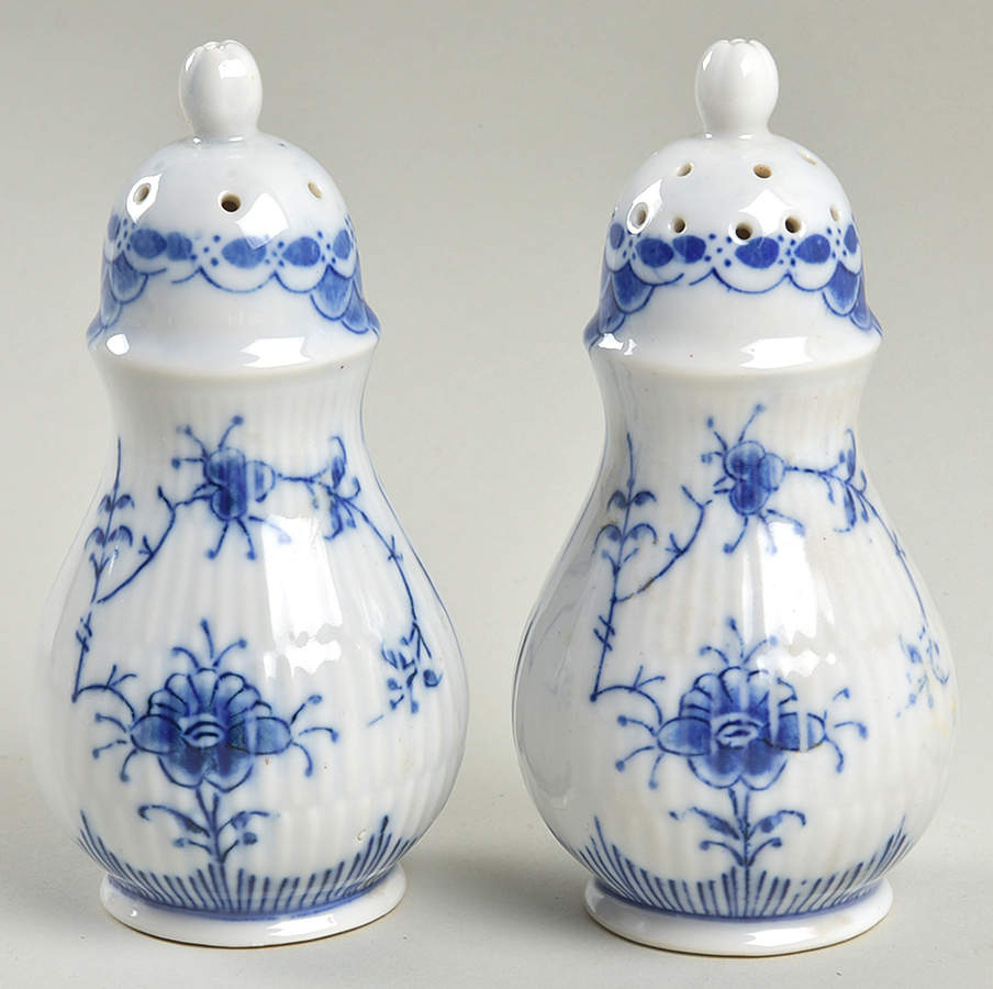 Blue Fjord (Smooth) Salt & Pepper Set by Lipper & Mann (L & M)-1