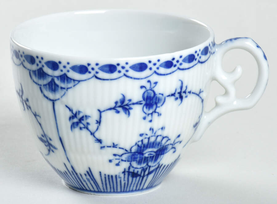 Blue Fjord (Smooth) Flat Cup by Lipper & Mann (L & M)-1