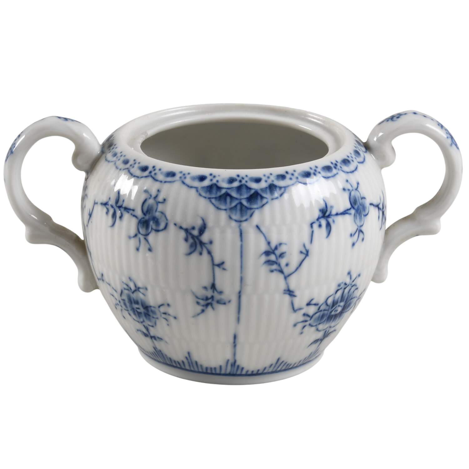 Blue Fjord (Smooth) Sugar Bowl No Lid by Lipper & Mann (L & M)-1