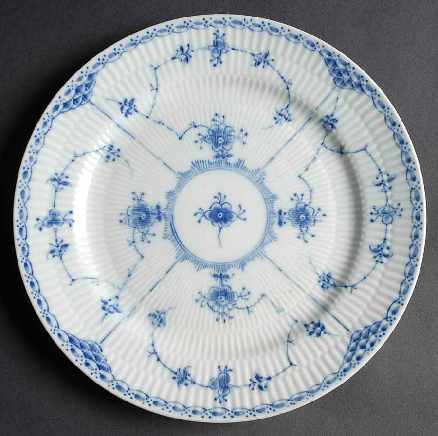 Blue Fjord (Smooth) Luncheon Plate by Lipper & Mann (L & M)-1