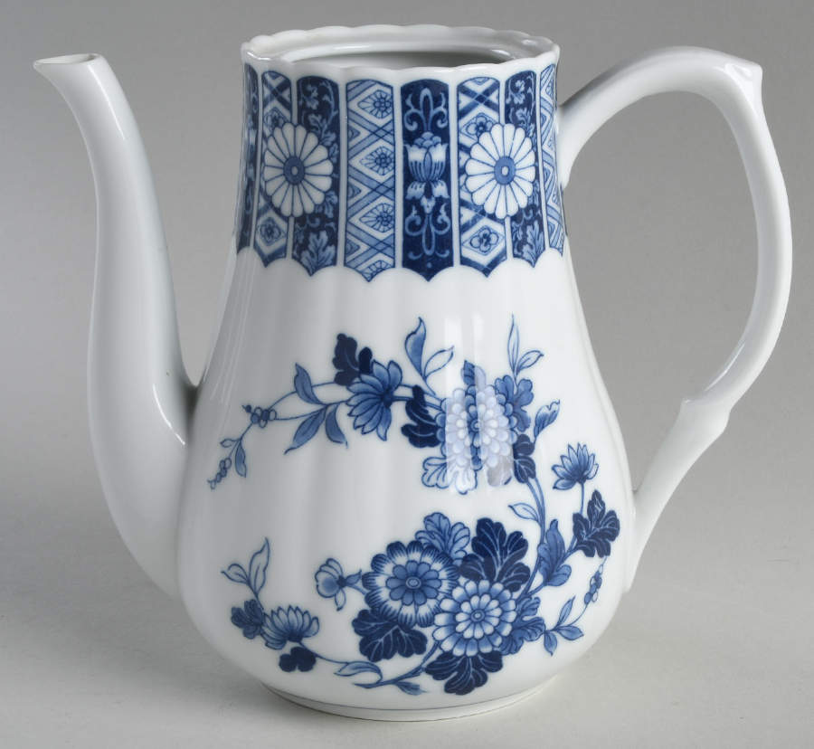 Blue Imari (L & M) Coffee Pot No Lid by Lipper & Mann (L & M)-1