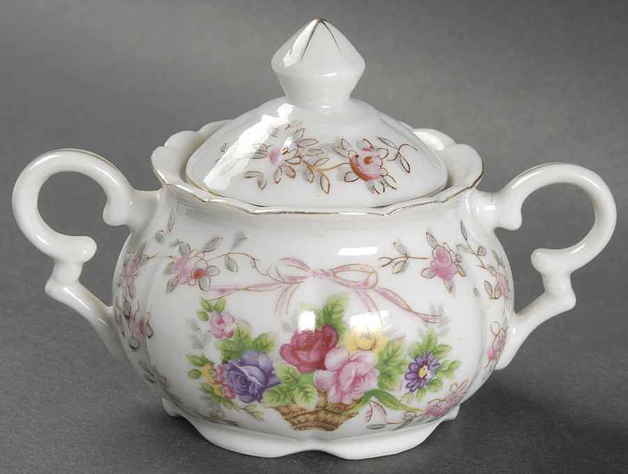 Bristol Gardens Mini Sugar Bowl & Lid by Lipper & Mann (L & M)-1