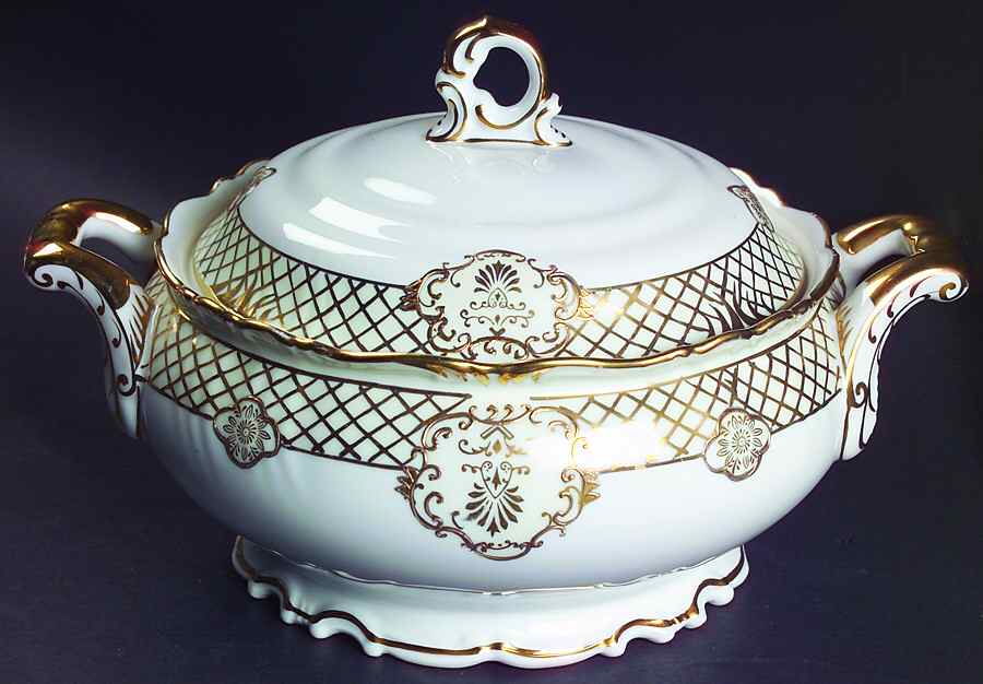 Golden Symphony (L & M) Round Covered Vegetable by Lipper & Mann (L & M)-1
